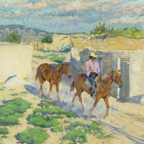 Walter Ufer - Riding Through Isleta